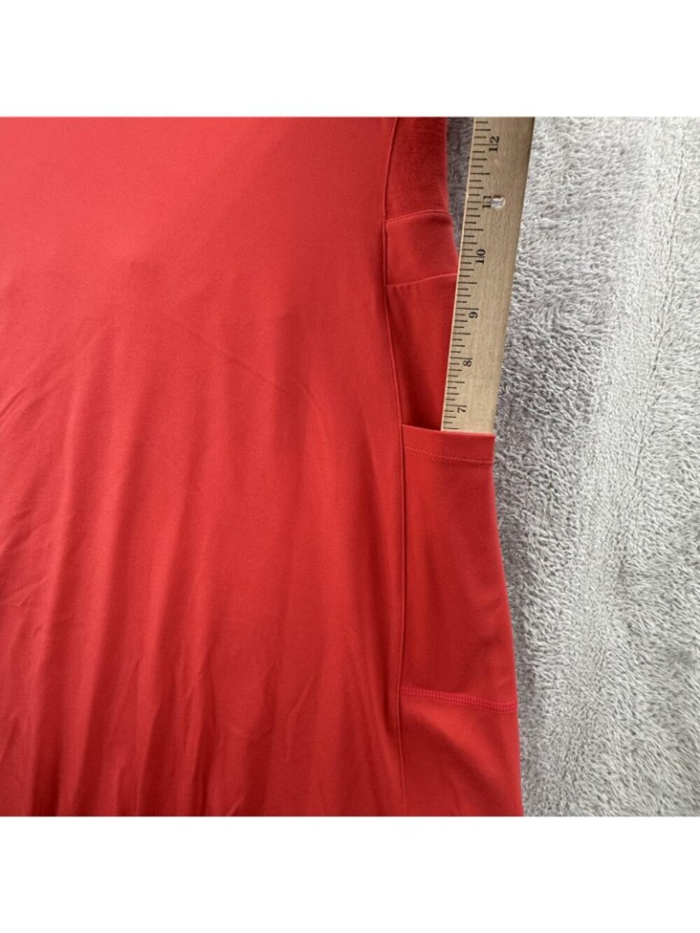 Smartwool Dress Womens Large Red Sleeveless Tank Swing Travel Pockets A-Line - Picture 7 of 16